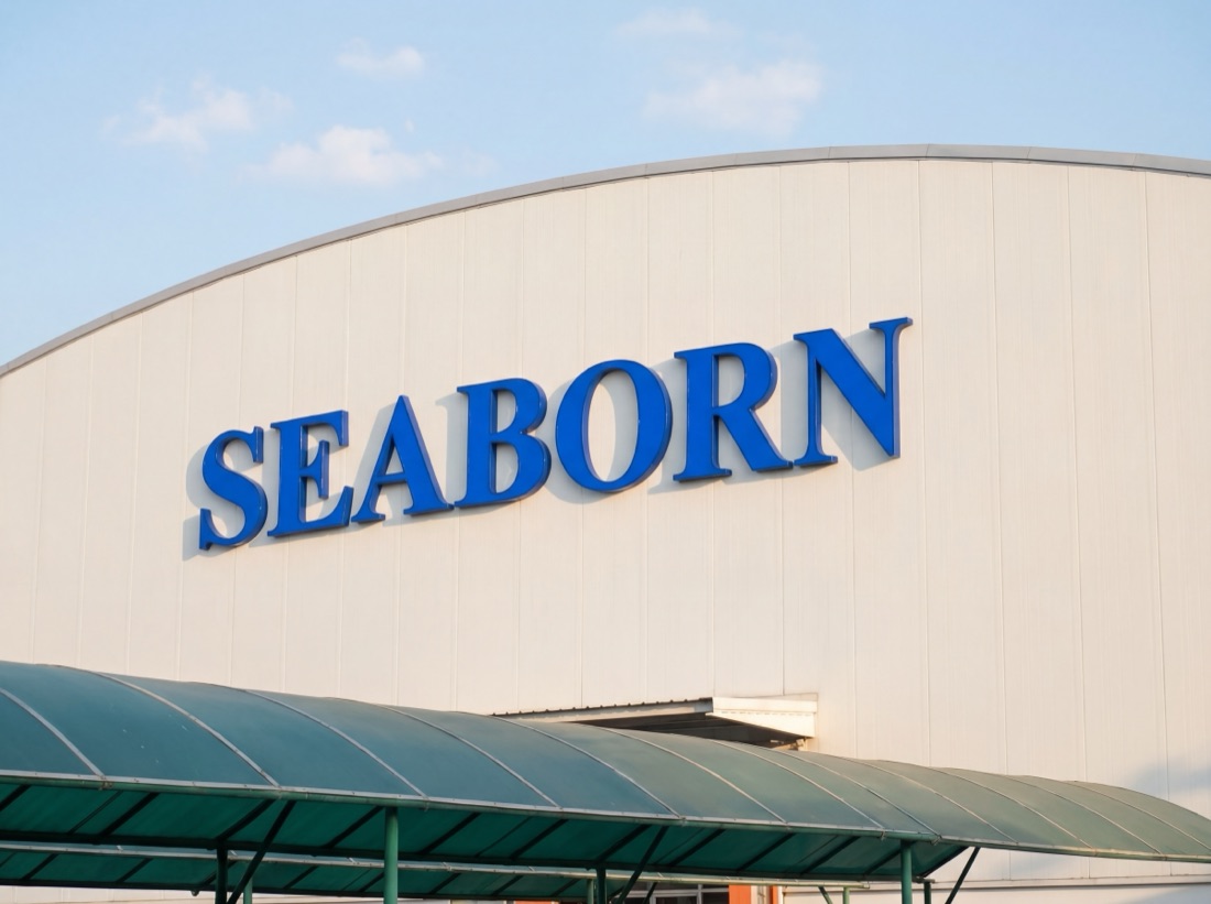 Seaborn building fascia — made to order by Mommy Signage