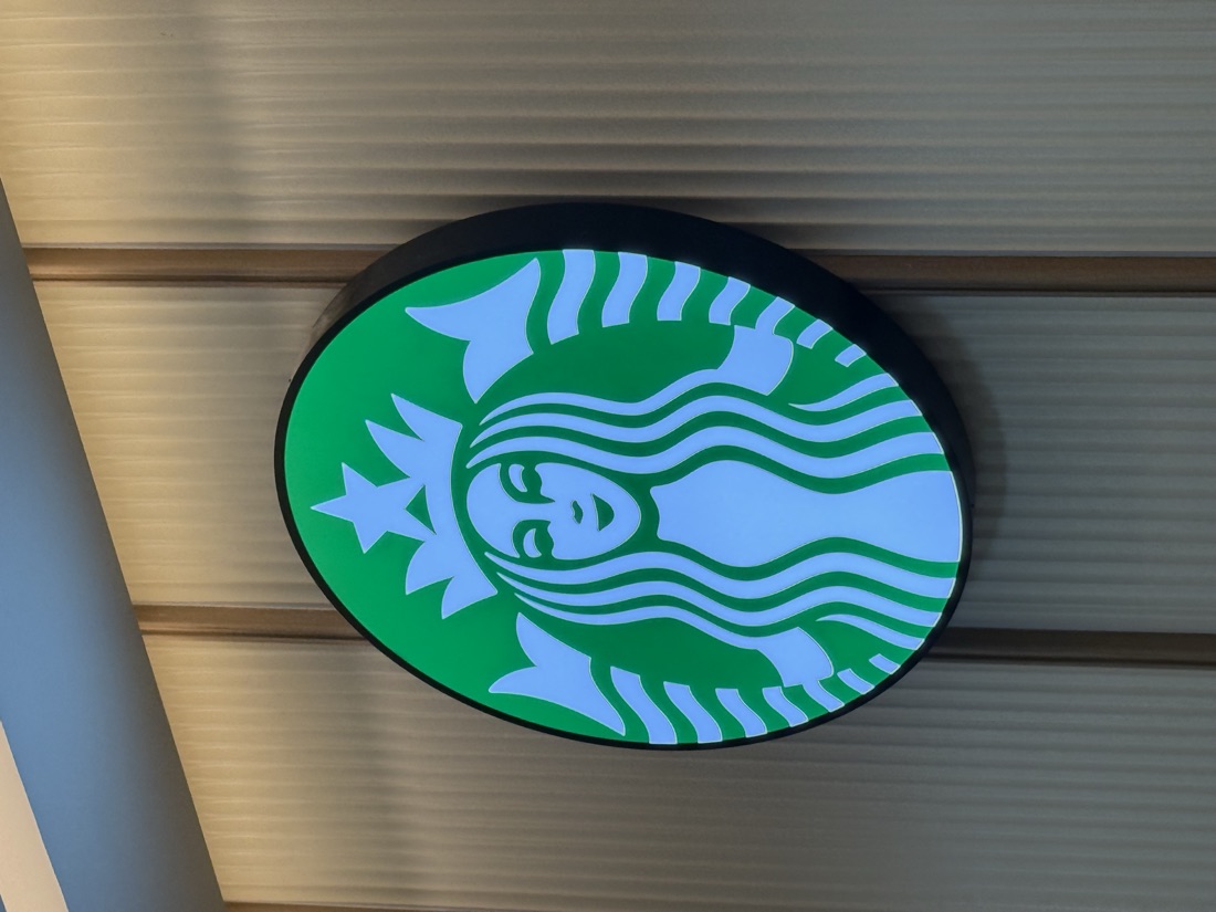 Starbucks round logo, MedPark, Bangkok — made to order by Mommy Signage