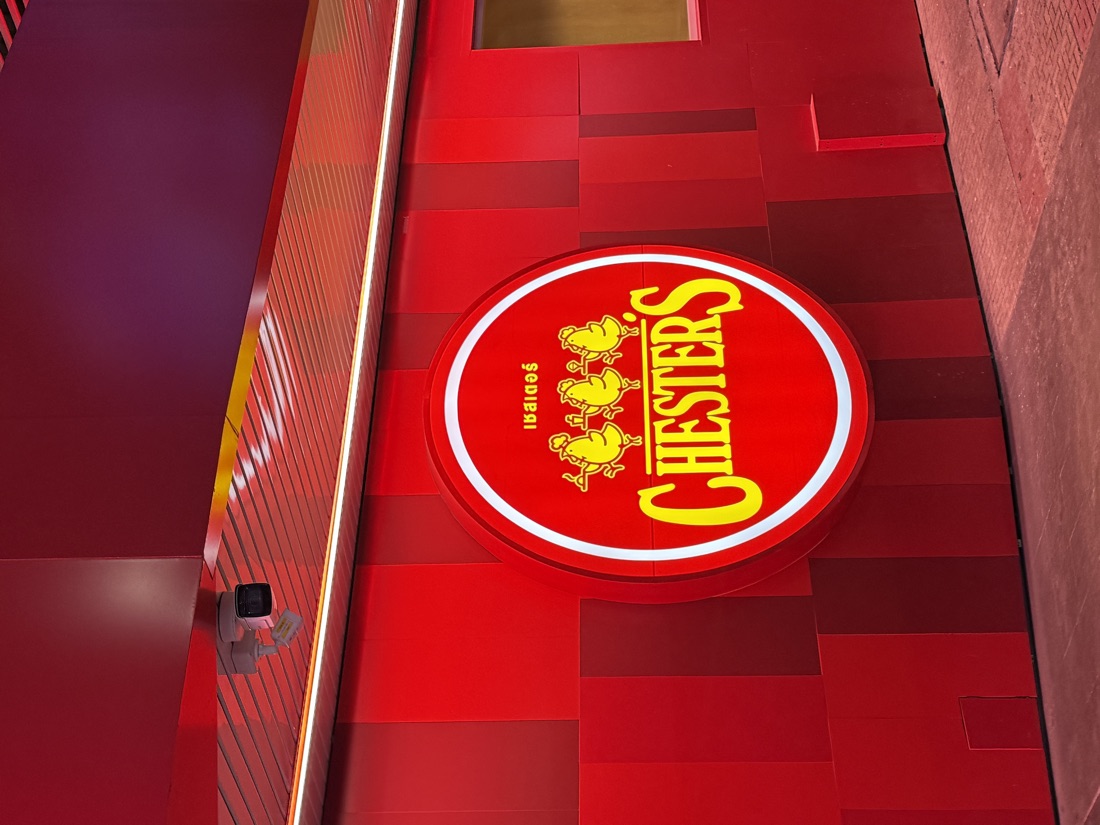 Chester's chicken light box — made to order by Mommy Signage