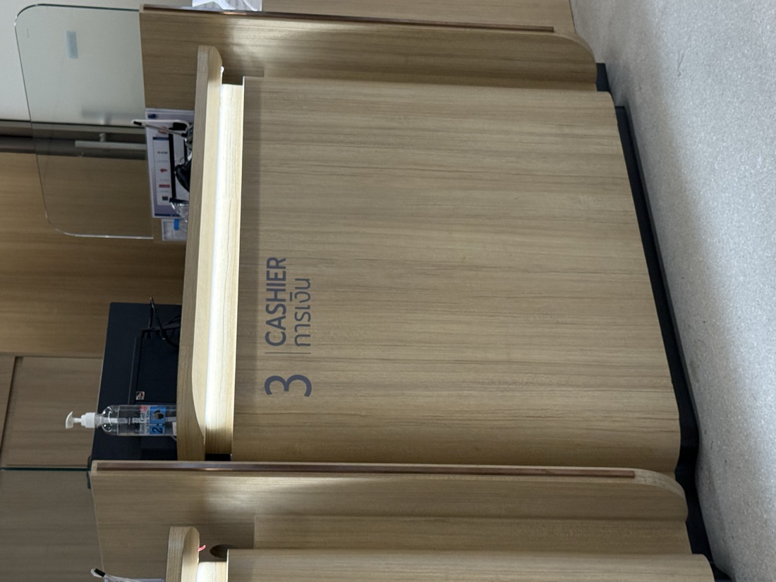 Cashier counter number, MedPark, Bangkok — made to order by Mommy Signage