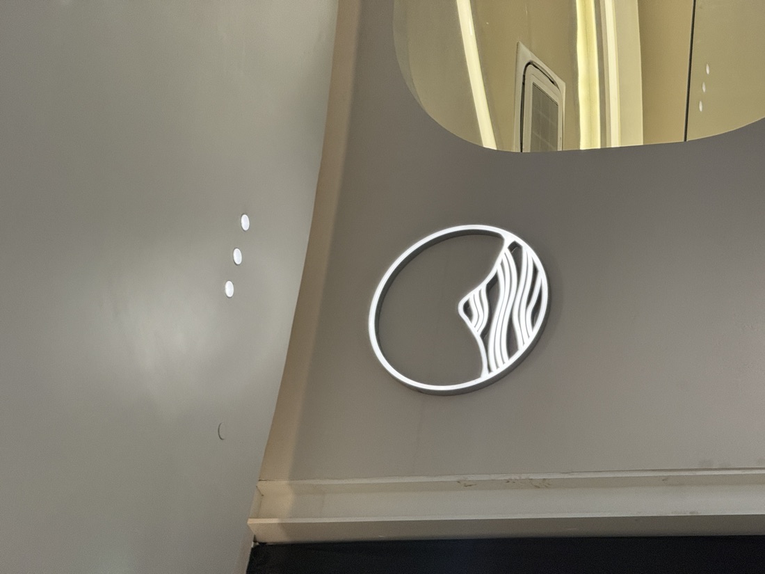Illuminated wave logo, Siam, Bangkok — made to order by Mommy Signage