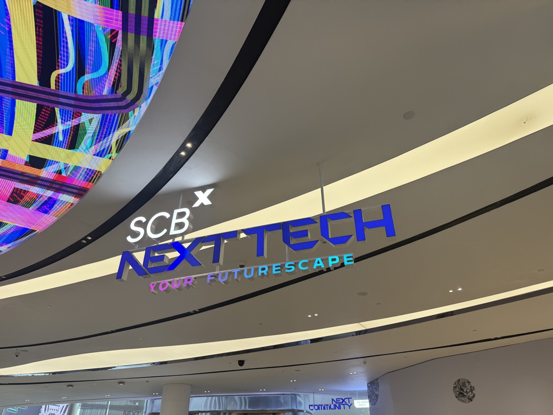 SCBx Next Tech logo, Siam, Bangkok — made to order by Mommy Signage